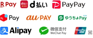 paypay/rpay/aupay/merpay/dbarai/yuchopay/alipay/Unionpay/