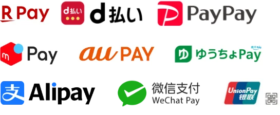 paypay/rpay/aupay/merpay/dbarai/yuchopay/alipay/Unionpay/