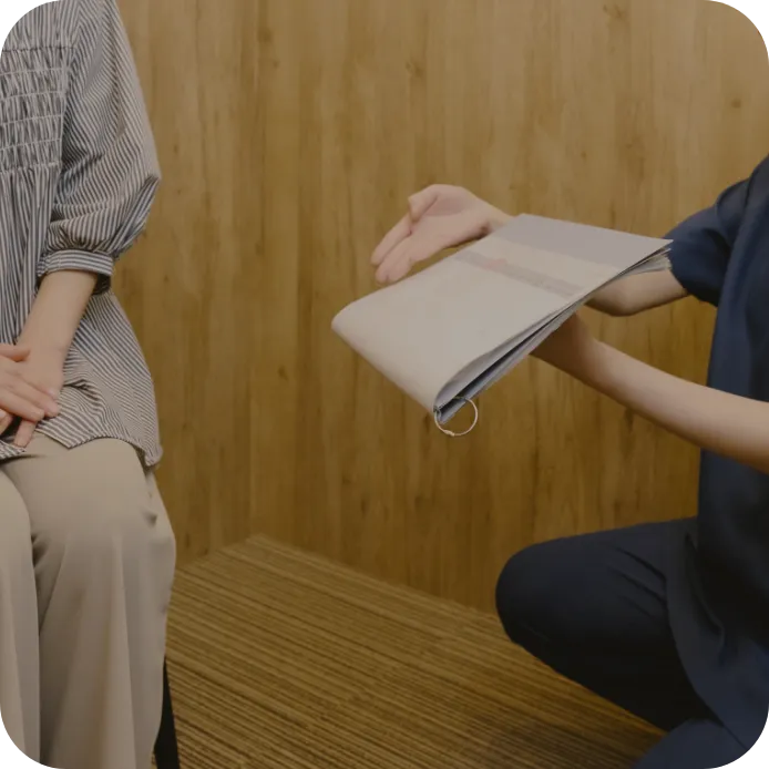 専門の女性スタッフによるカウンセリング