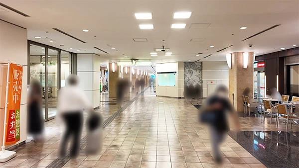 １※「渋谷マークシティ・を経由してご来院される方はファミリーマートを目印に「玉川通り方面（４階）」の出口を活用ください。
