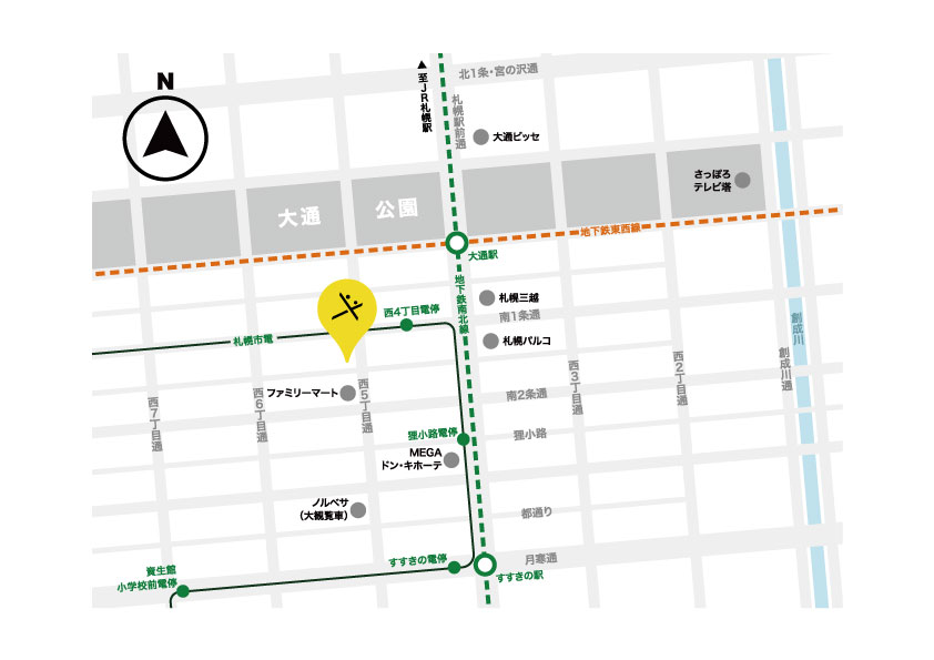 旭川から札幌院へのアクセス